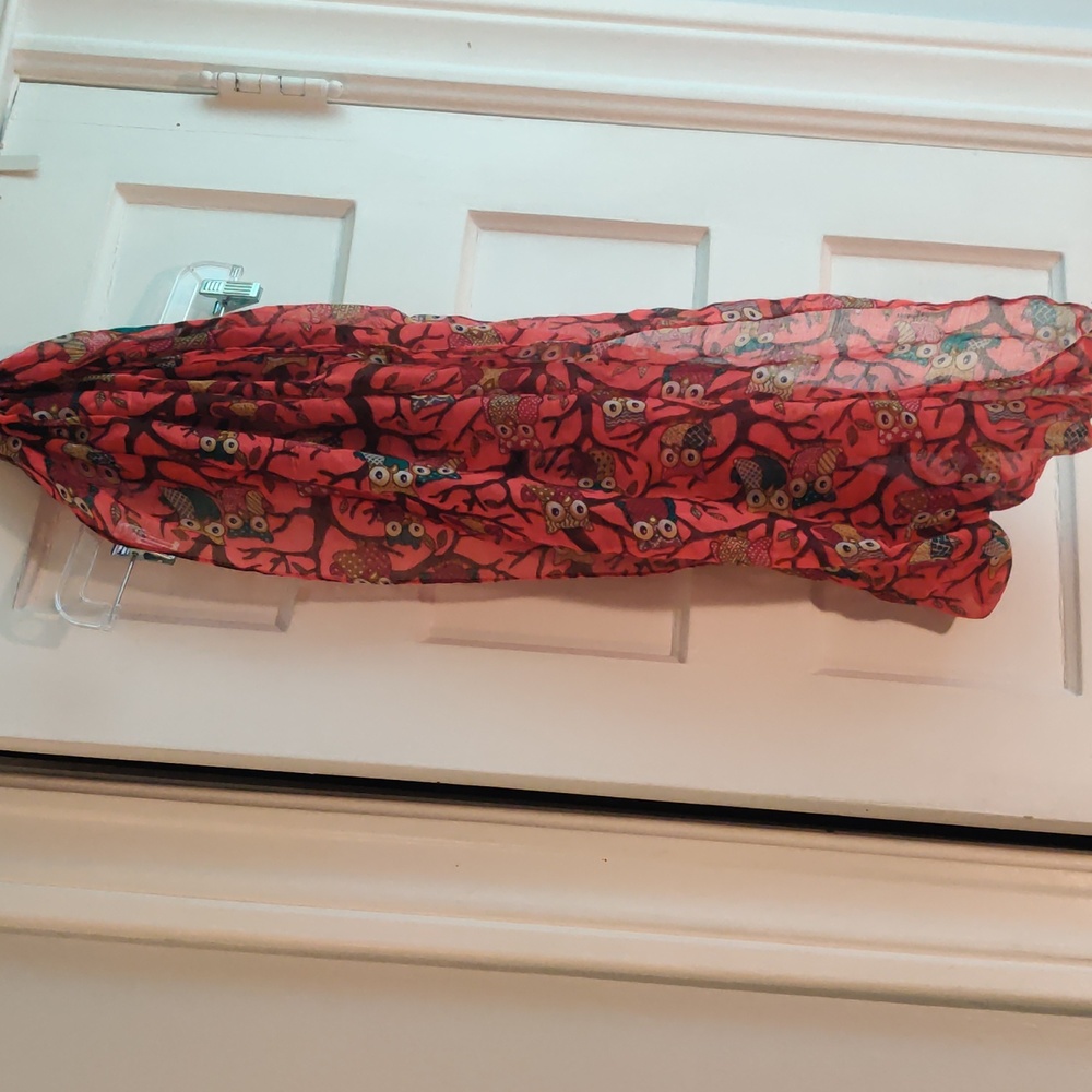 Delias owl print large infinity scarf